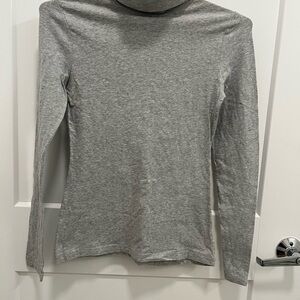 No Boundaries Heather Gray Turtleneck